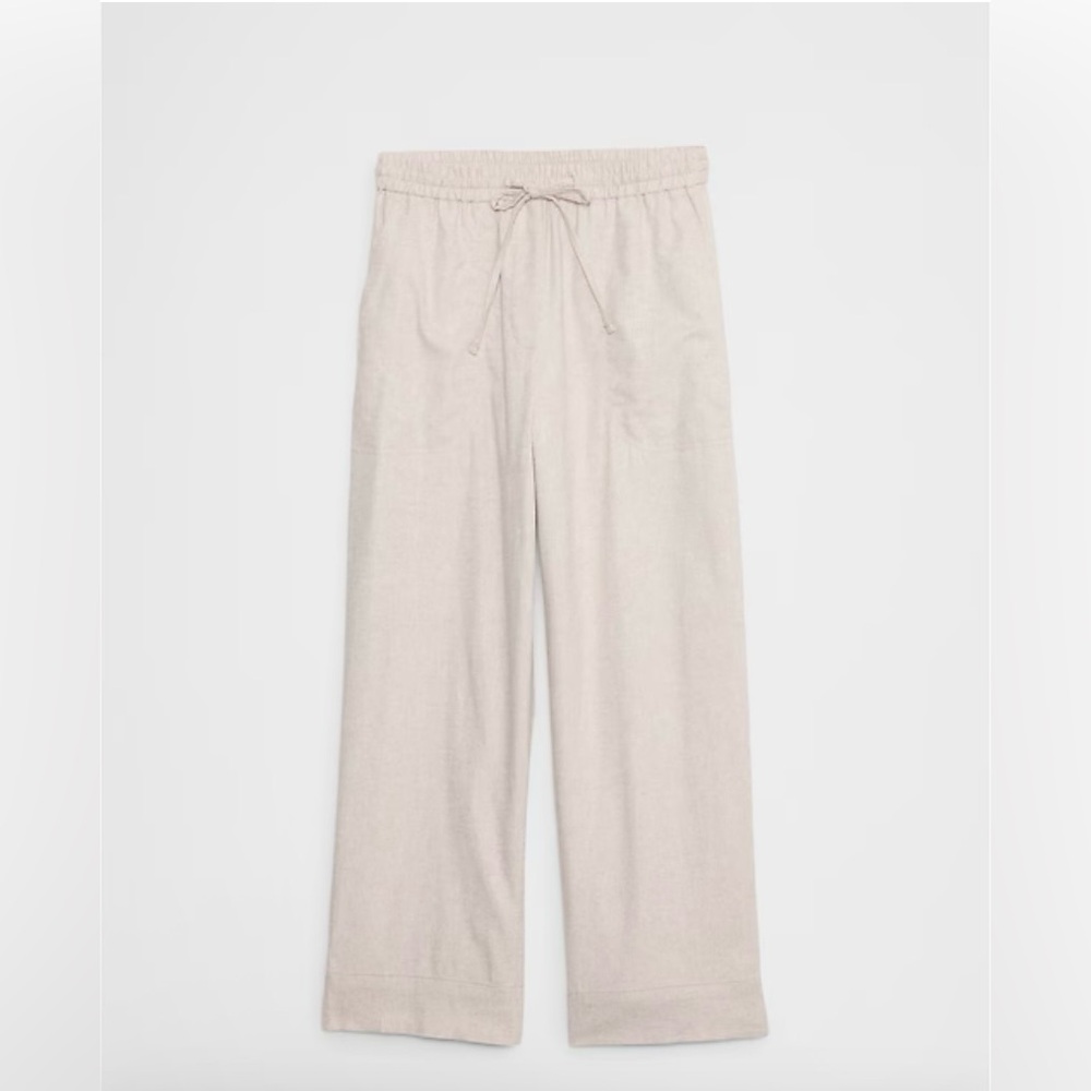 Banana Republic Linen-Blend High-Rise Pants Size Large
